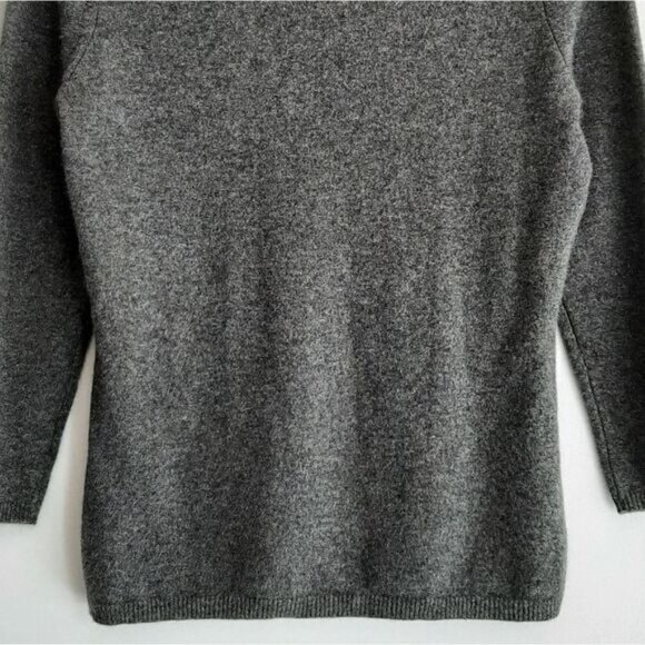 InCASHMERE 100% Cashmere Scoop Neck Sweater Grey Sz M - Picture 8 of 10